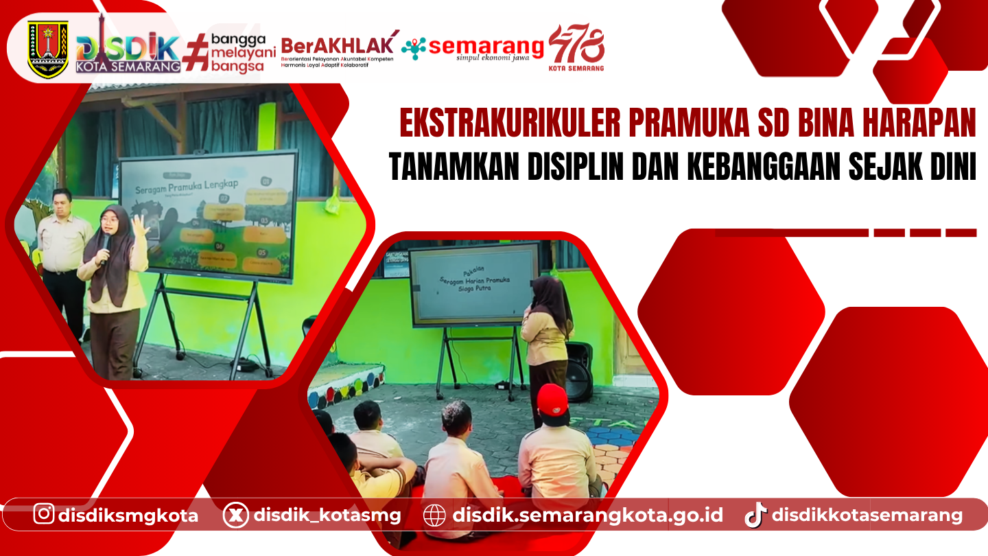 Ekstrakurikuler Pramuka SD Bina Harapan Tanamkan Disiplin dan Kebanggaan Sejak Dini